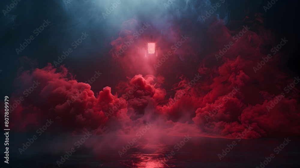 commercial begins in darkness, with a single spotlight illuminating our product. Surrounding it, waves of red smoke create a striking visual, enticing viewers with its allure. commercial begins in darkness, with a single spotlight illuminating our product. Surrounding it, waves of red smoke create a striking visual, enticing viewers with its allure.