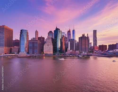New York in linker Ansicht - Manhattan in schönem Licht