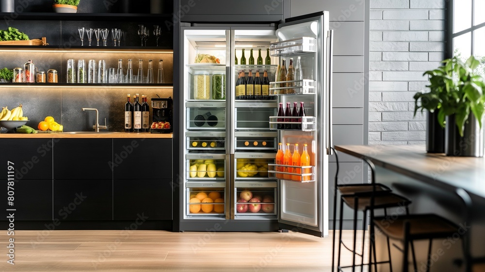 refrigerator, fridge, food, kitchen, open, freezer, empty, cold, nutrition, kitchen, refrigerator, fridge, food, kitchen, open, freezer, empty, cold, nutrition, kitchen,