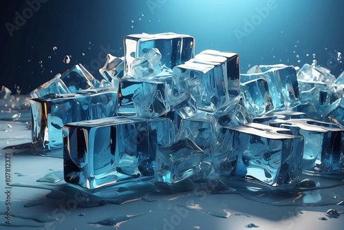 Beautiful ice block photo