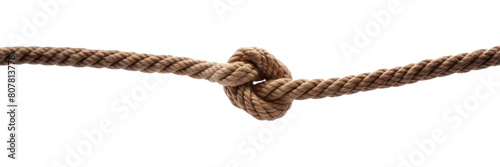 PNG Rope knot white background durability.