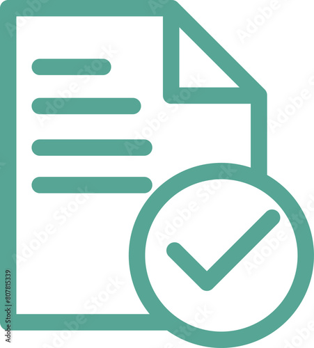 page icon with tick sign