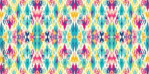 Seamless batik pattern,Seamless tribal batik pattern,and Seamless colorful pattern resemble ethnic boho, Aztec,and ikat styles.designed for use in wallpaper,fabric,curtain,carpet,Batik Embroidery