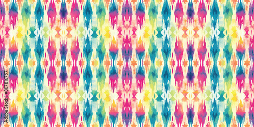 Seamless batik pattern,Seamless tribal batik pattern,and Seamless colorful pattern resemble ethnic boho, Aztec,and ikat styles.designed for use in wallpaper,fabric,curtain,carpet,Batik Embroidery