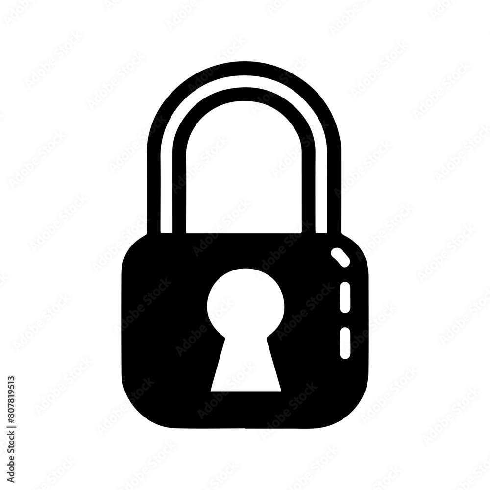 unique padlock icon, black and white, vector unique padlock icon, black and white, vector