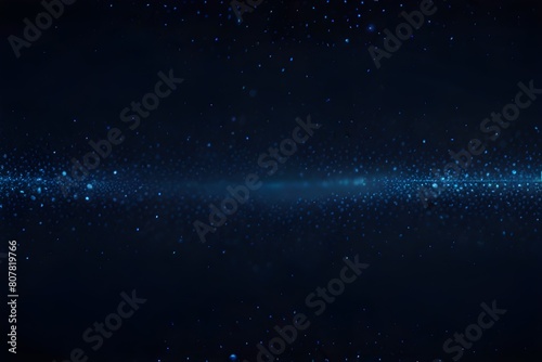 Dark blue and glow particle abstract background Generative AI 