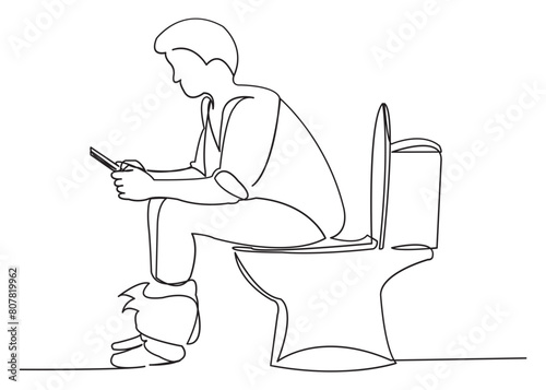 man on the toilet with a phone in his hands_04