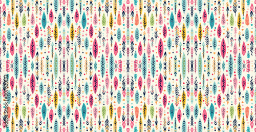Seamless batik pattern,Seamless tribal batik pattern,and Seamless colorful pattern resemble ethnic boho, Aztec,and ikat styles.designed for use in wallpaper,fabric,curtain,carpet,Batik Embroidery