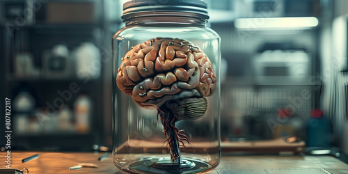 Human Brain, Brain in Jar, Human Brain Jar, Brain Liquid, Brain Anatomy, Brain Science, Brain Experiment, Brain Concept, Brain Design, Brain Model, Brain Study, Brain Research, Brain Neuroscience, Bra photo