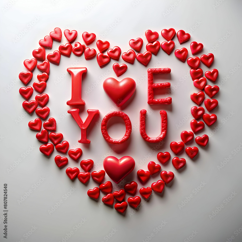Close-up of an I Love You message Close-up of an I Love You message