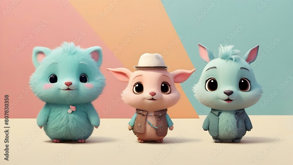 Obraz premium Cute Animals