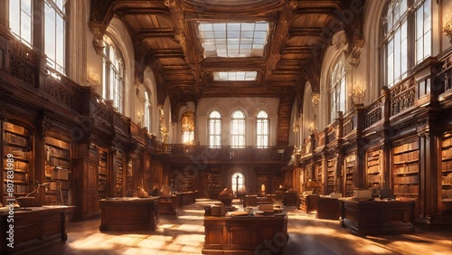Grand and Elegant Library