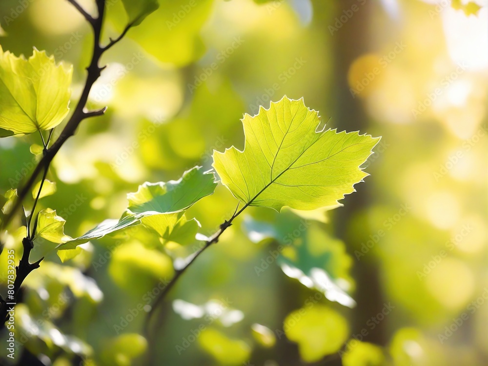 green leaves background