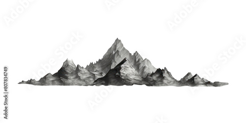 PNG Mountain landscape drawing nature.