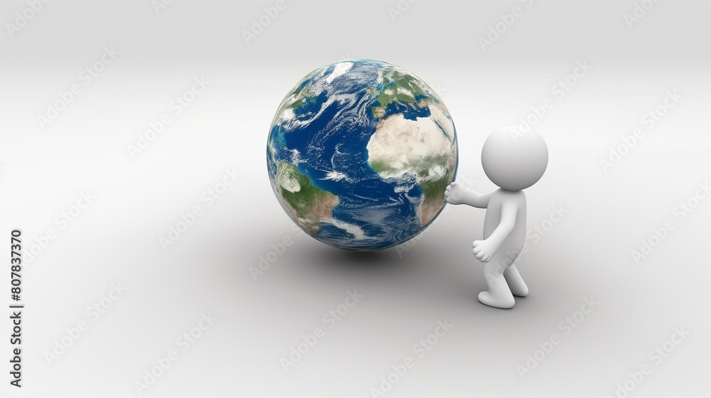 person holding earth in his hand, floating globe gravity green hand