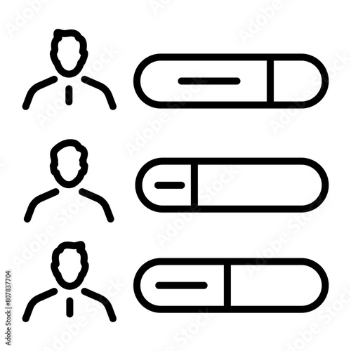 Check out linear icon of vote counting 