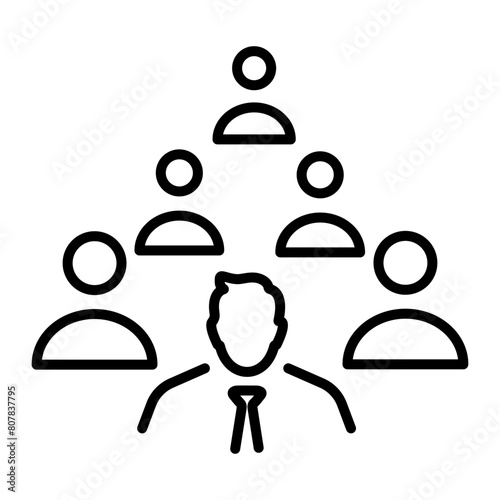 Modern line style icon of citizens 