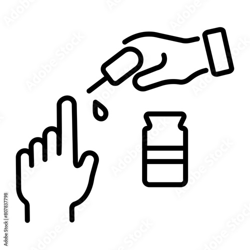 This voting ink linear icon is up for premium use 