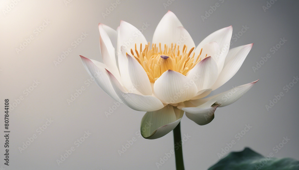 Lotus flower, isolated white background, copy space for text
Lotus flower, isolated white background, copy space for text
