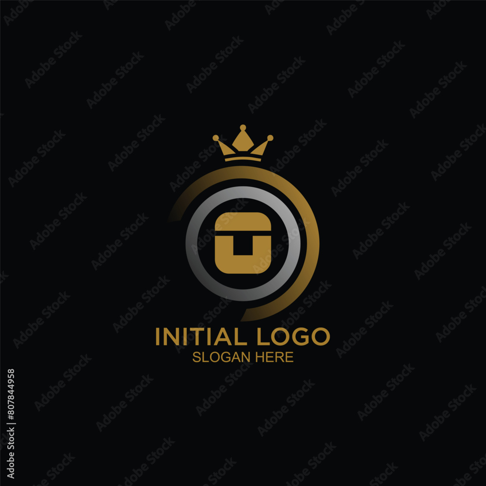 initial logo with crown icon, initial logo king initial logo with crown icon, initial logo king