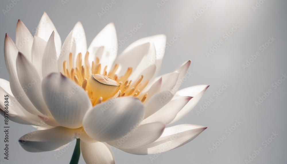 Lotus flower, isolated white background, copy space for text
Lotus flower, isolated white background, copy space for text