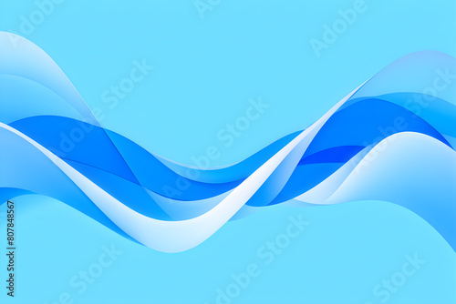 Versatile blue curves suitable for corporate branding, wallpapers, or creative visuals