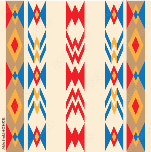retro ethnic tribal aztec african pattern seamless background for fabric and textile,2d illustration