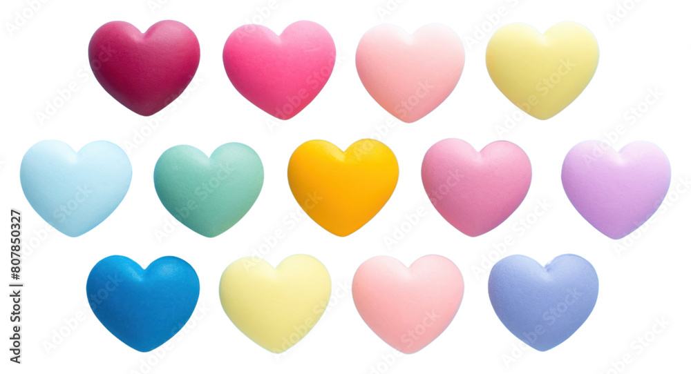 PNG  Rainbow heart candies backgrounds celebration variation.