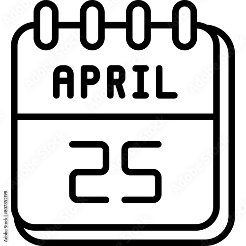 25 April Icon