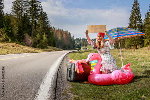 En route pour les vacances.