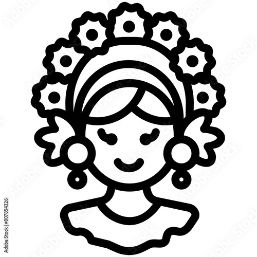 Mexican Girl Icon