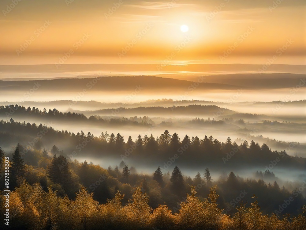 Obraz premium sunrise in the mountains