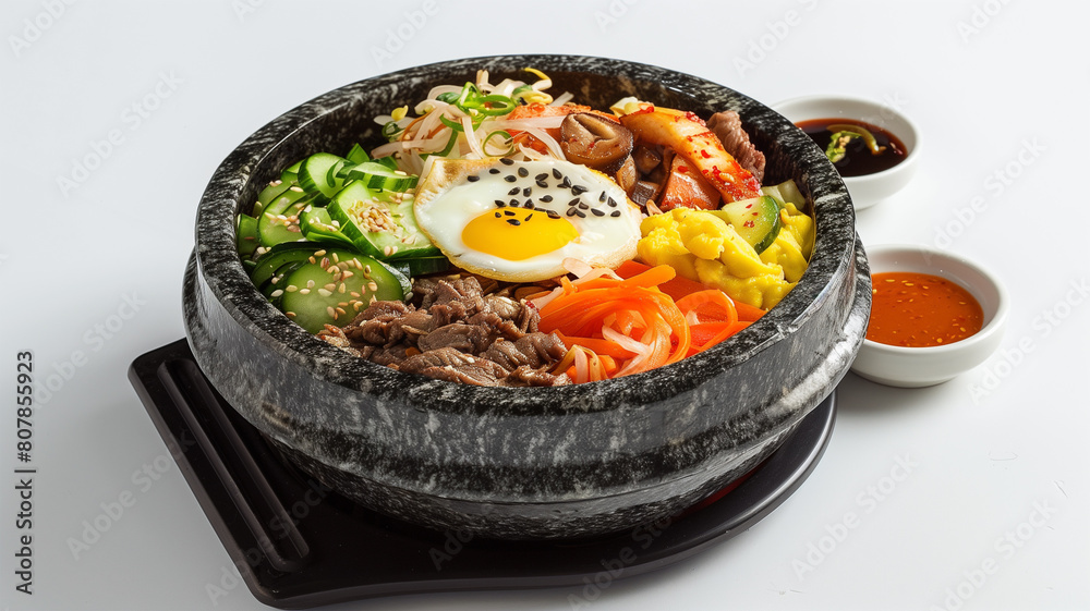 韓国レストランの石焼ビビンバ 韓国レストランの石焼ビビンバ