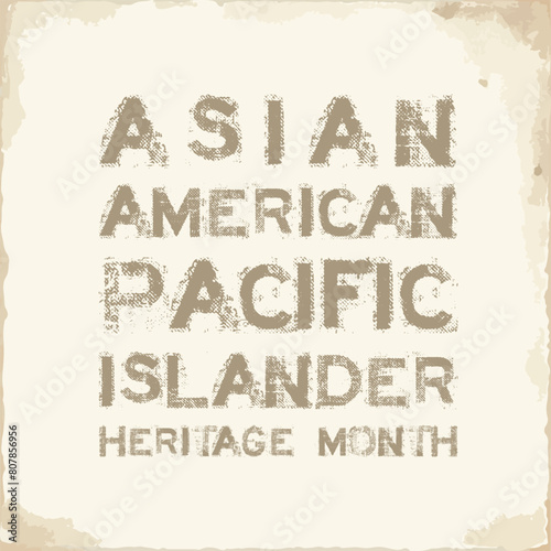 May is Asian American and Pacific Islander Heritage Month template. Celebrates the culture, traditions and history in the United States.