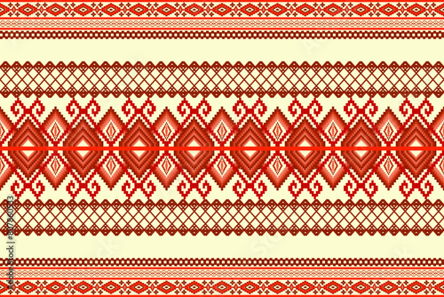 Ethnic geometric traditional seamless pattern. Native decorative Aztec style design for fabric, texture, interior, home decor, clothing, element, textile, ornaments, embroidery, wallpaper, background 