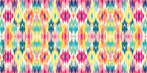 Seamless batik pattern,Seamless tribal batik pattern,and Seamless colorful pattern resemble ethnic boho, Aztec,and ikat styles.designed for use in wallpaper,fabric,curtain,carpet,Batik Embroidery