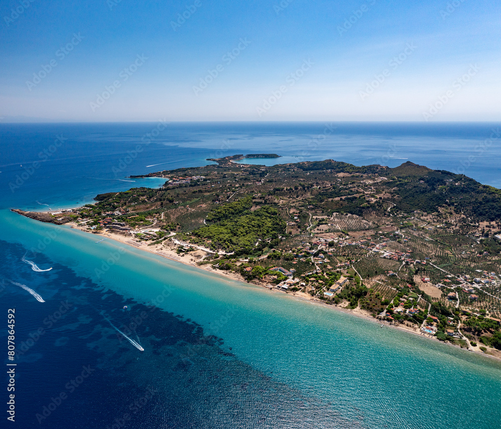 Aerial view of Vasilikos on the island of Zakynthos