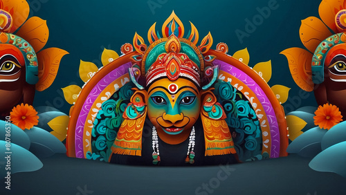 Dwarapudi, India - Circa January, 2018. Architecture of Ayyappa Swamy Temple in Dwarapudi, India.

