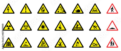 Warning sign set
