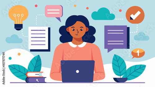 A blog featuring personal essays written by neurodivergent individuals exploring topics such as navigating a neurotypical world selfcare and advocacy.. Vector illustration