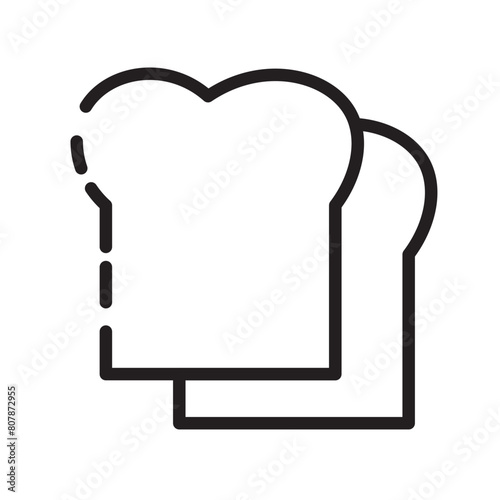 Bread Breakfast Food Line Icon