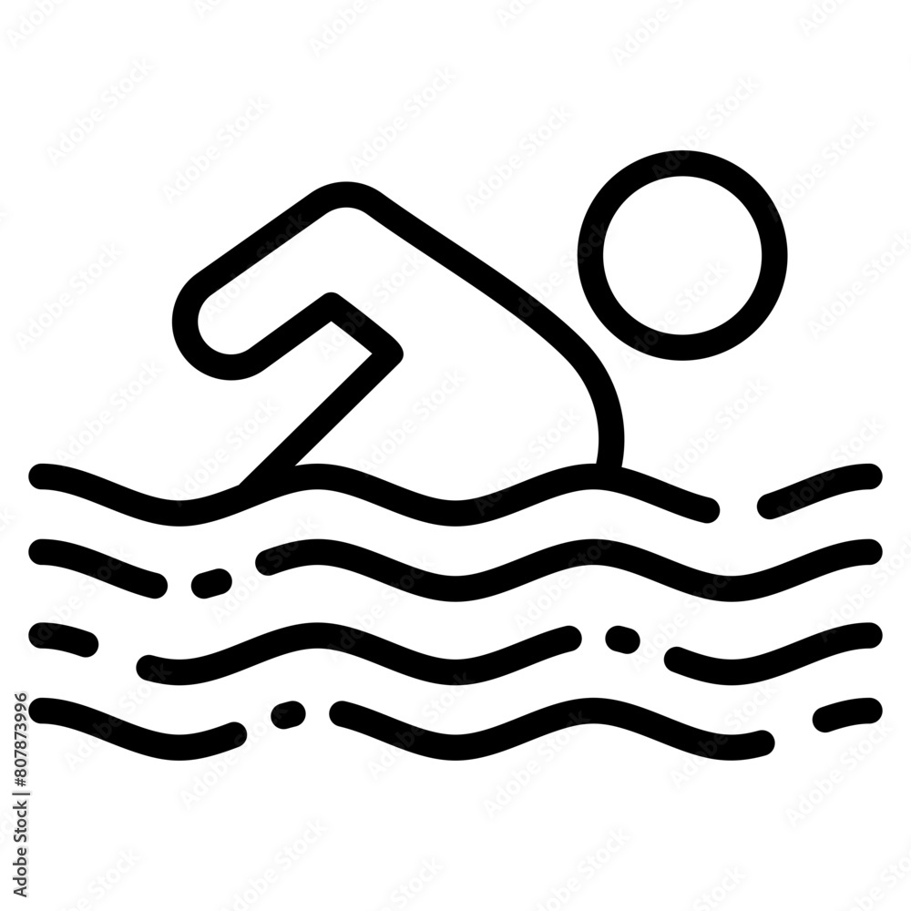 Swimming Icon Element For Design Swimming Icon Element For Design