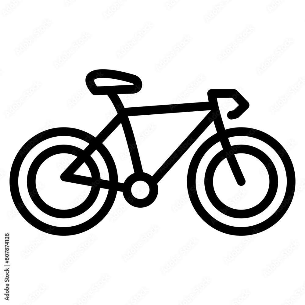 Bicycle Sports  Icon Element For Design