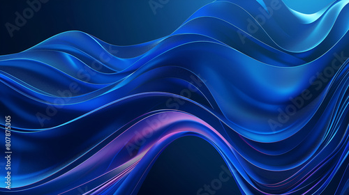 abstract blue wave background, futuristic wavy, Abstract shiny blue color wave background with light effect, a blue abstract background with lines and dots, anamorphic bokeh, quantum wavetracing