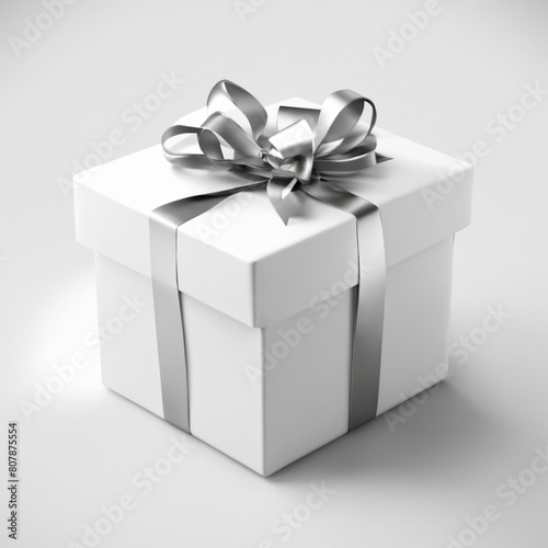 gift box with silver ribbon © Random_Mentalist
