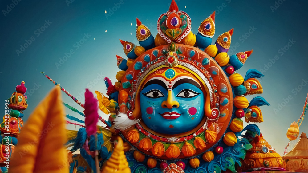 Fototapeta premium shivratri banner lord shiva illustration