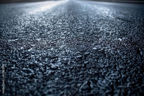 Close-up,Empty asphalt road highway background. Beautiful simple AI generated image in 4K, unique.
