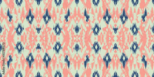 Seamless batik pattern,Seamless tribal batik pattern,and Seamless colorful pattern resemble ethnic boho, Aztec,and ikat styles.designed for use in wallpaper,fabric,curtain,carpet,Batik Embroidery