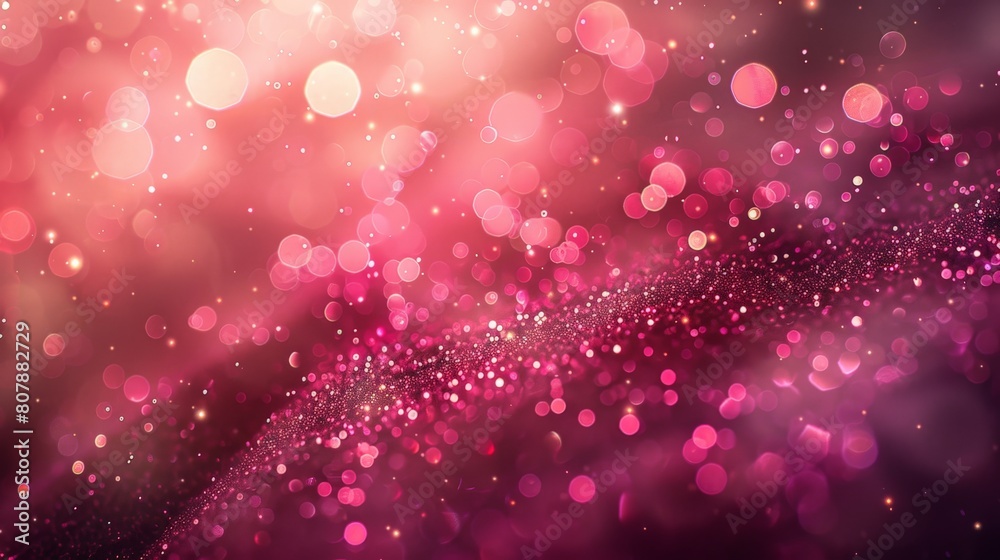 Soft pink bokeh lights creating a blurred background. Ideal for use in video projects