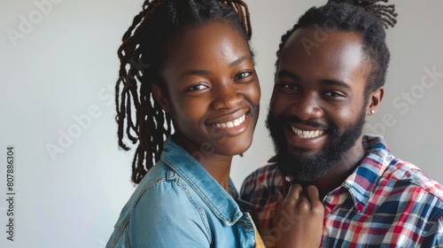 A Smiling African-American Couple